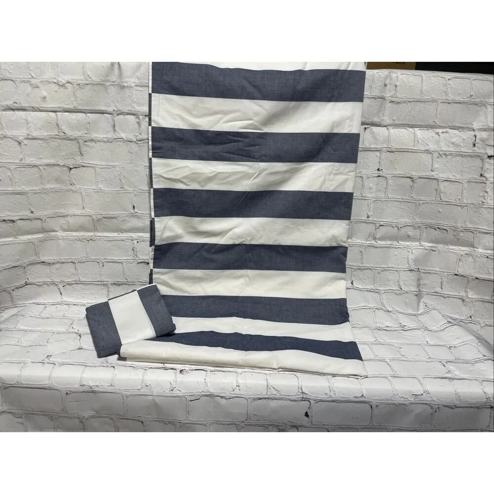 Pottery Barn Kids Organic Summer House Stripe Duvet & Sham